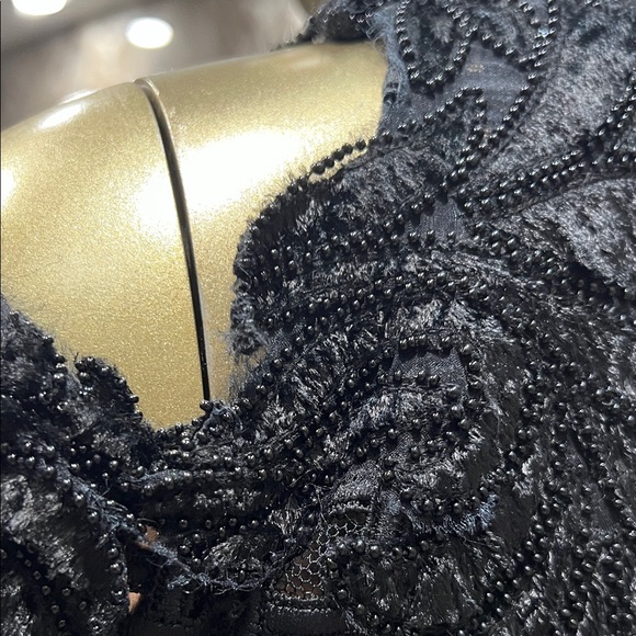 Thurley Black Mesh Lace Dress - Picture 10 of 12